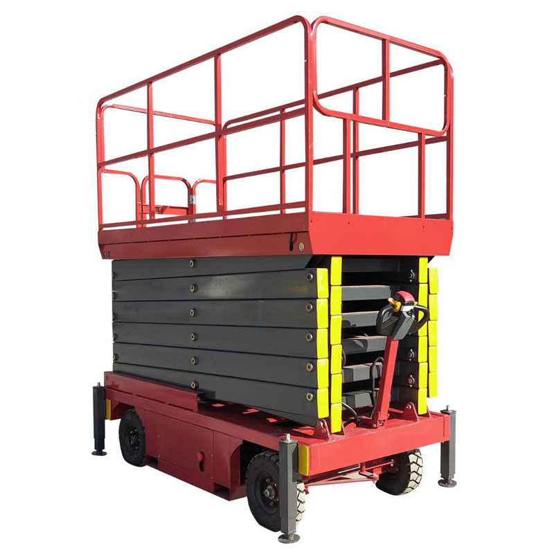 Auxiliary walking aerial work platform