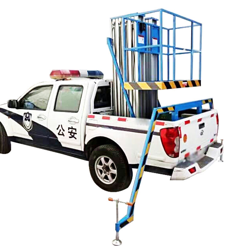 Vehicle mounted aluminum alloy aerial work platform
