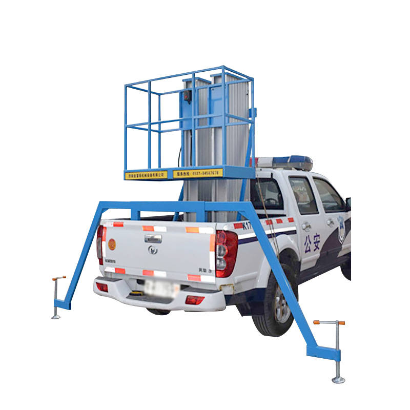 Vehicle mounted aluminum alloy aerial work platform
