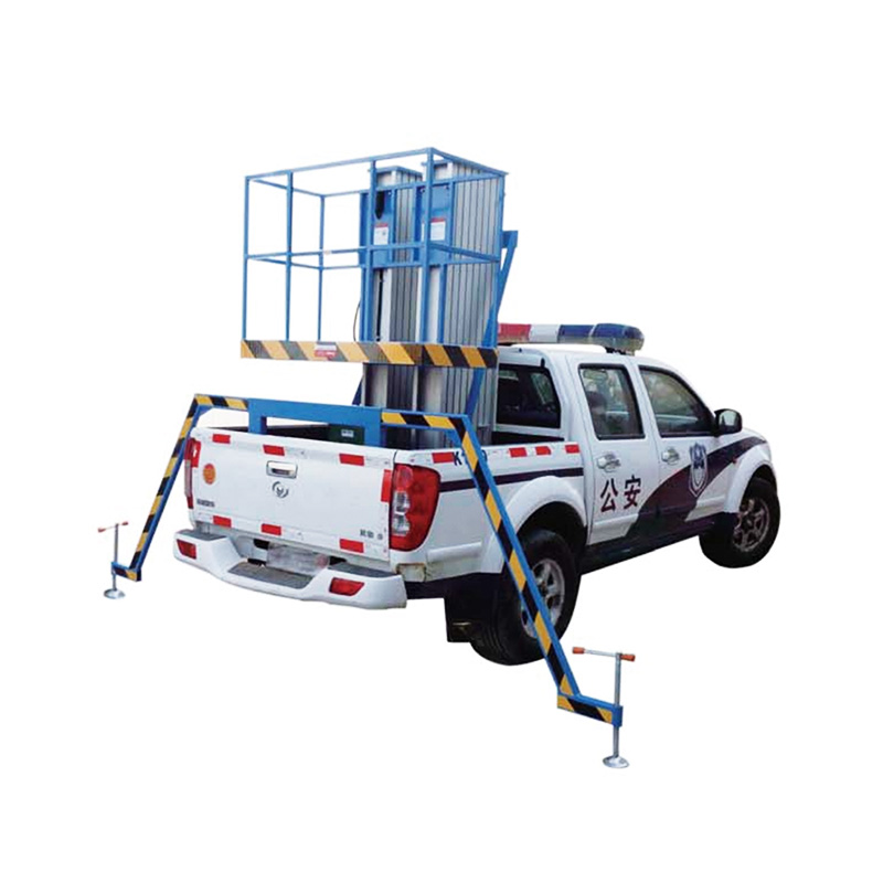 Vehicle mounted aluminum alloy aerial work platform