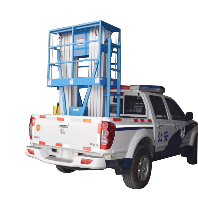 Vehicle mounted aluminum alloy aerial work platform