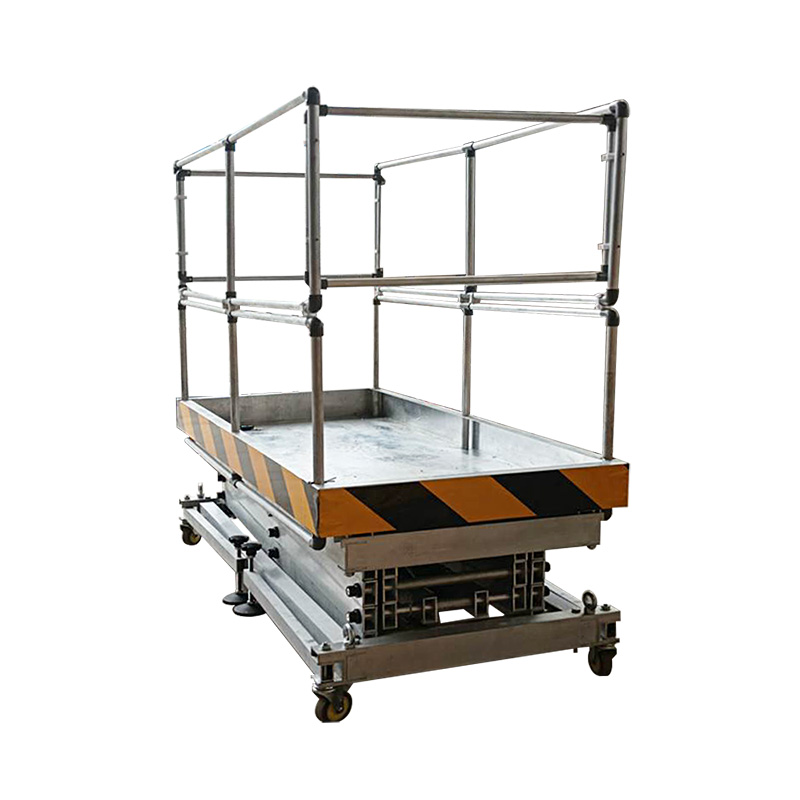 Aluminum alloy mast lift platform