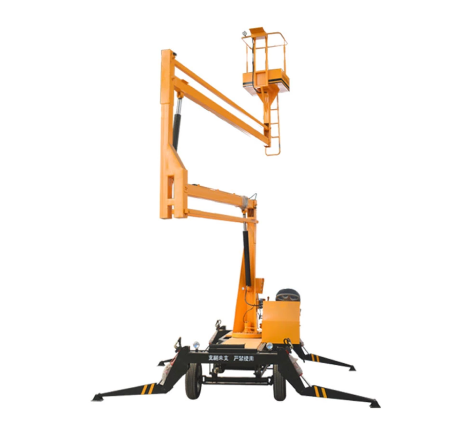 Ordinary curved arm aerial working platform