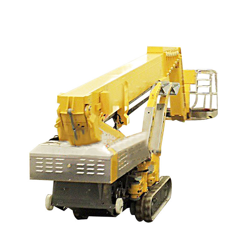 Spider aerial working platforms with straight arm and crank arm