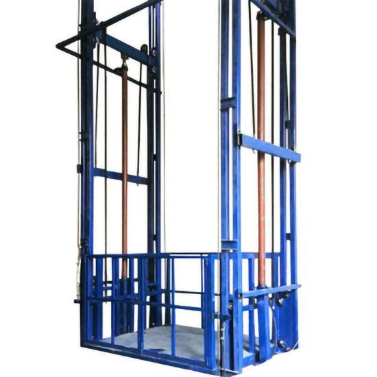 Vertical lead rail lift platform