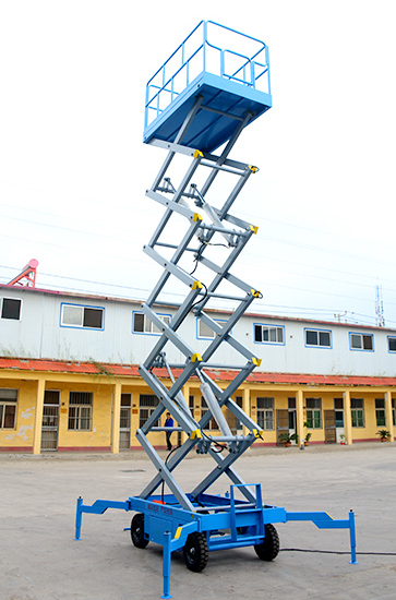 10m 500kg mobile scissor lift electric Hydraulic lifter platform