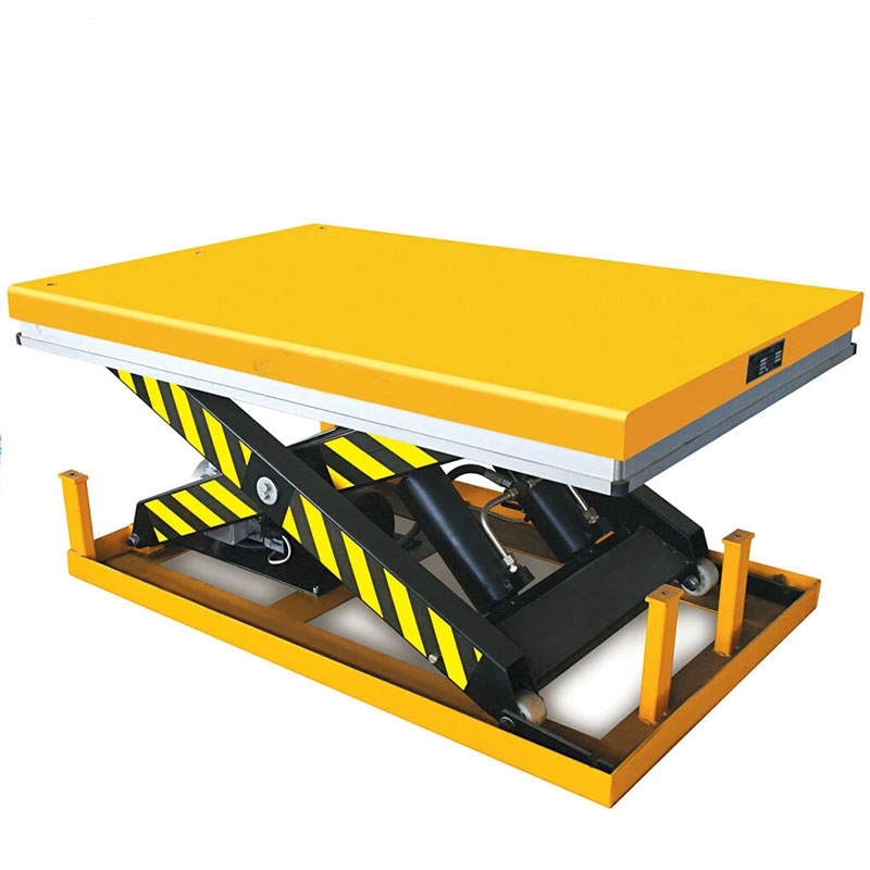 Cargo goods electric fixed scissor lift table platforms
