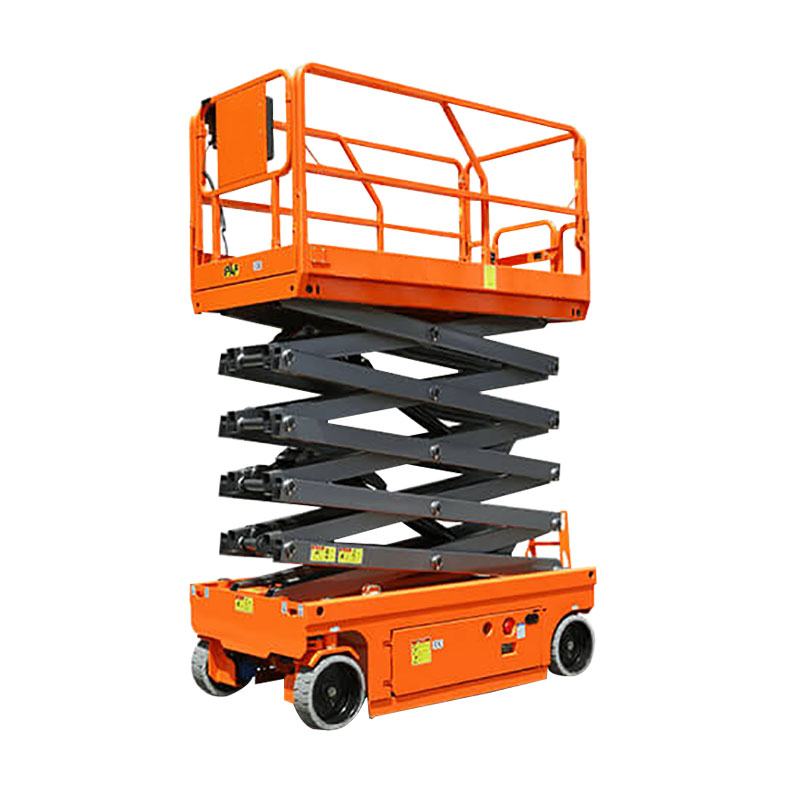 Aerial lifting fixed scissor cargo lift platform