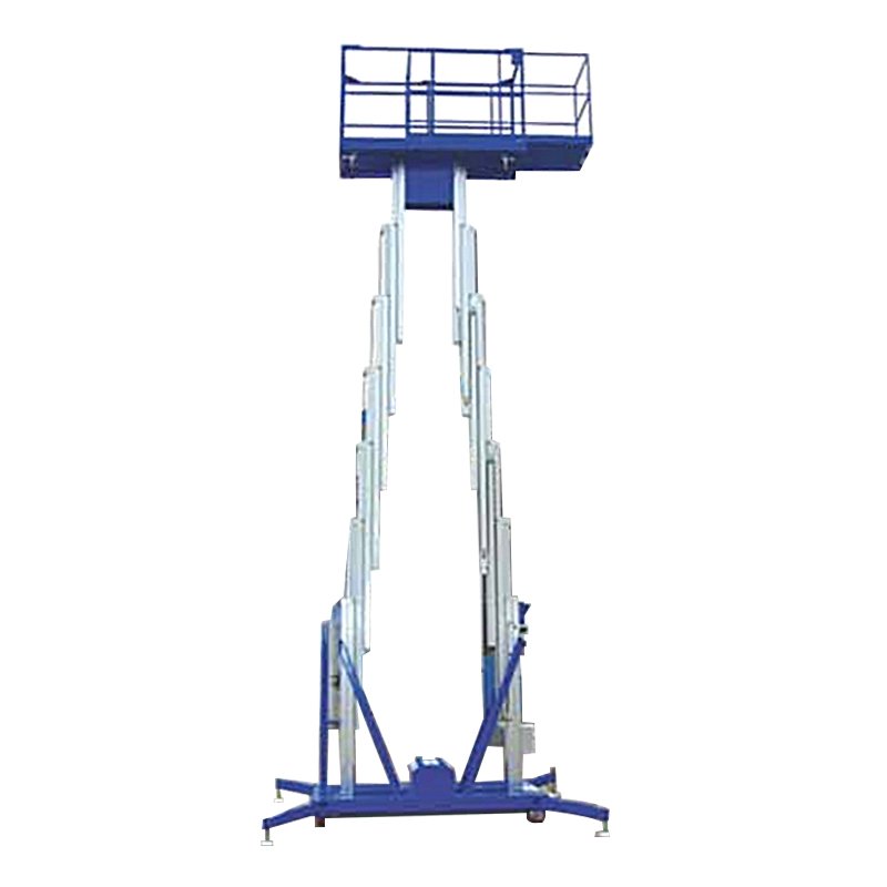 Vehicle mounted aluminum alloy aerial work lift platform