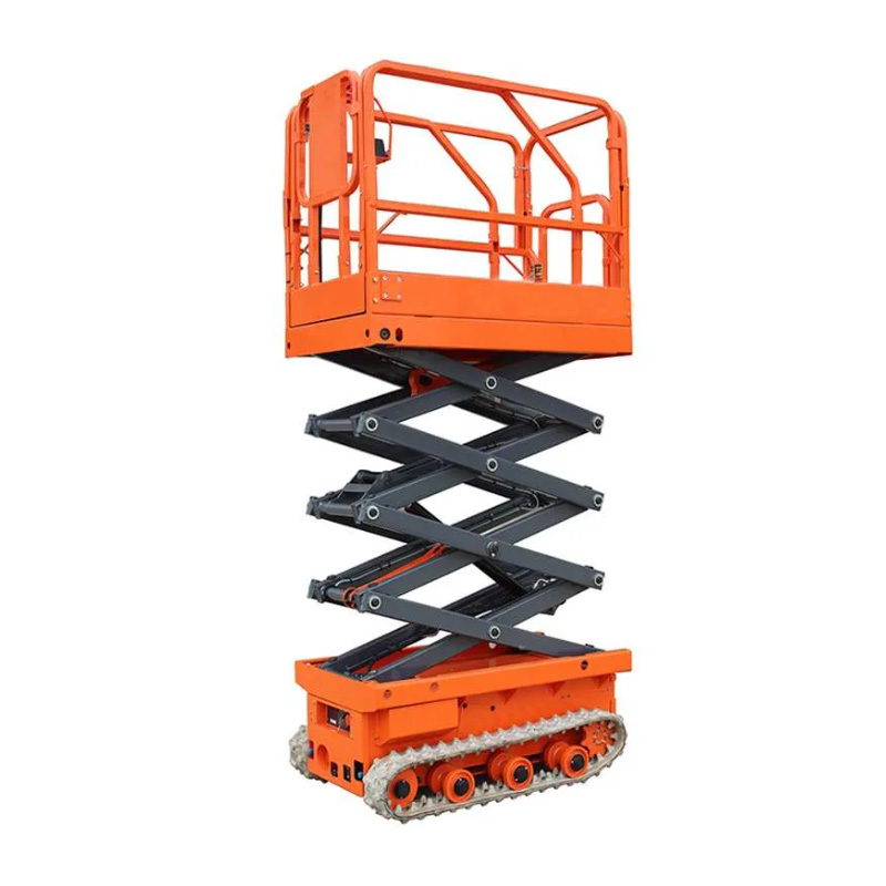 AIDA customized 500kg 14m battery drive crawler scissor lift platform