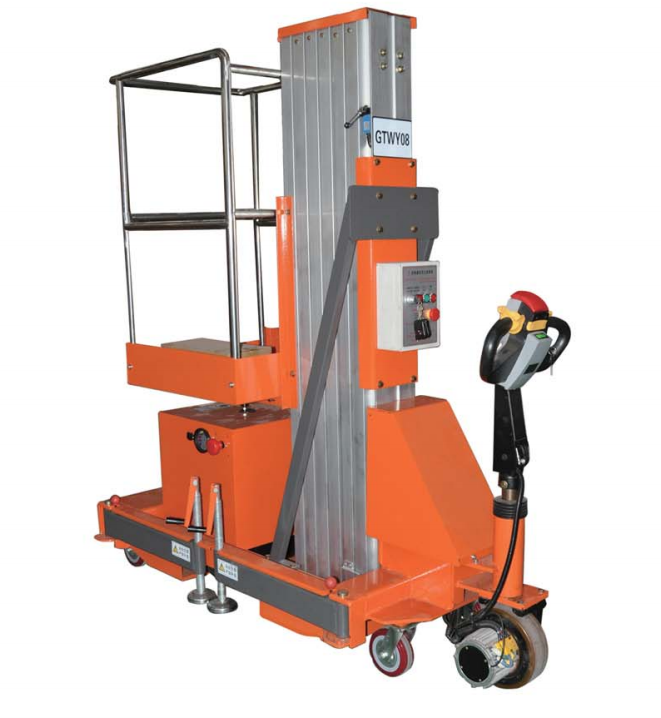 6-14m Electric Control Double Mast Aluminum Alloy Lift Ladders Table Aerial Work Platform